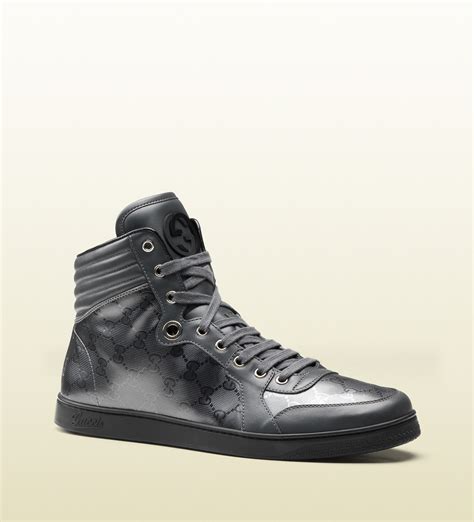 gray gucci high top sneakers